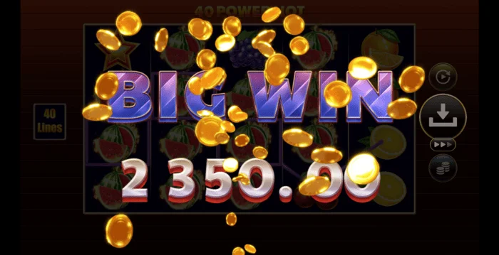 40 Power Hot Coin Boost stor gevinst